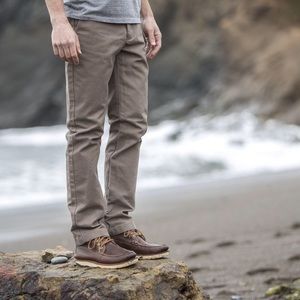 Antique Duck Brown Canvas Chinos by Gustin